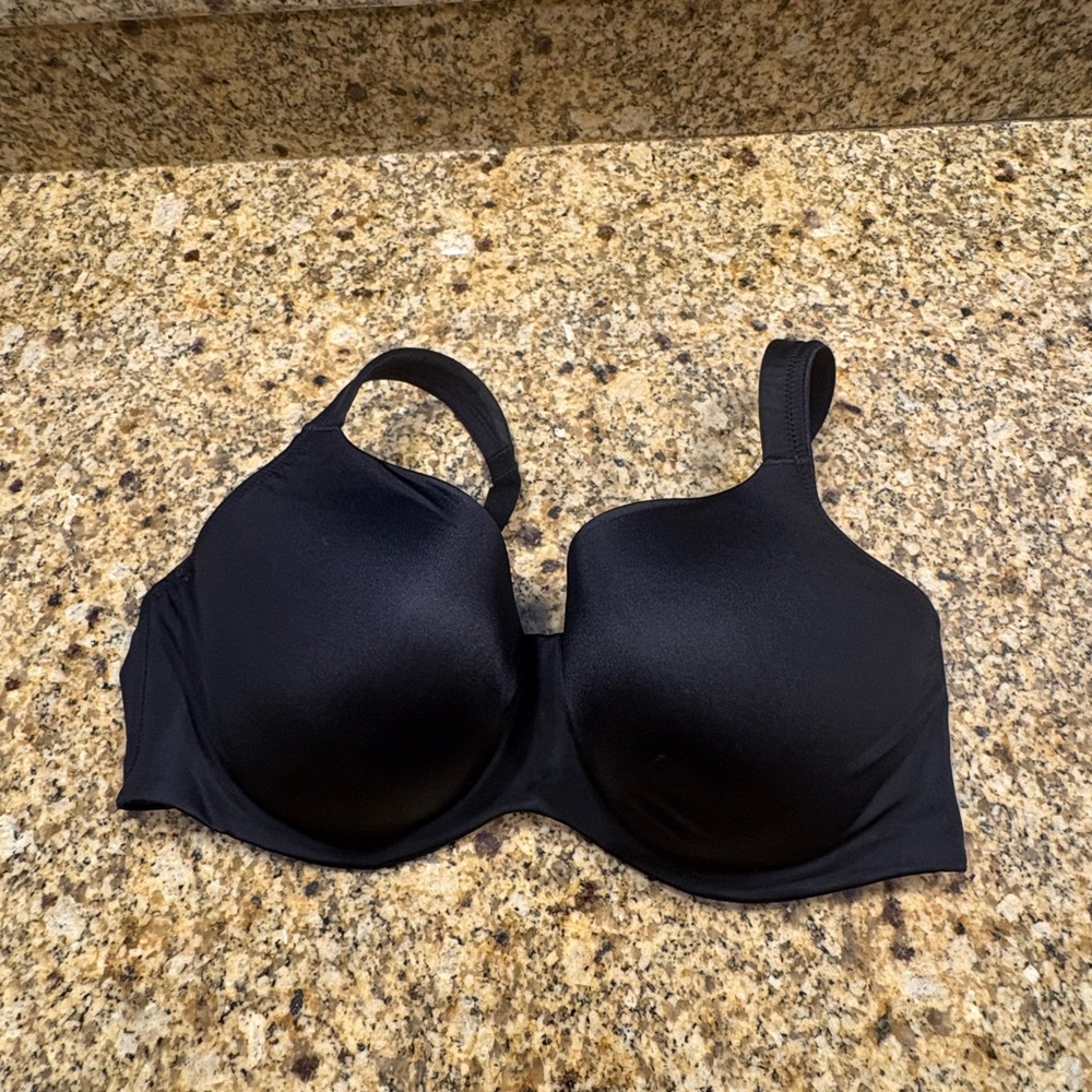 Soma Stunning Support Smooth Balconette Black Bra 36 DDD EUC